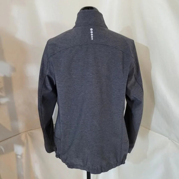 Karbon‎ Gray Softshell Jacket with Pink Zipper - Size Large - Picture 4 of 9